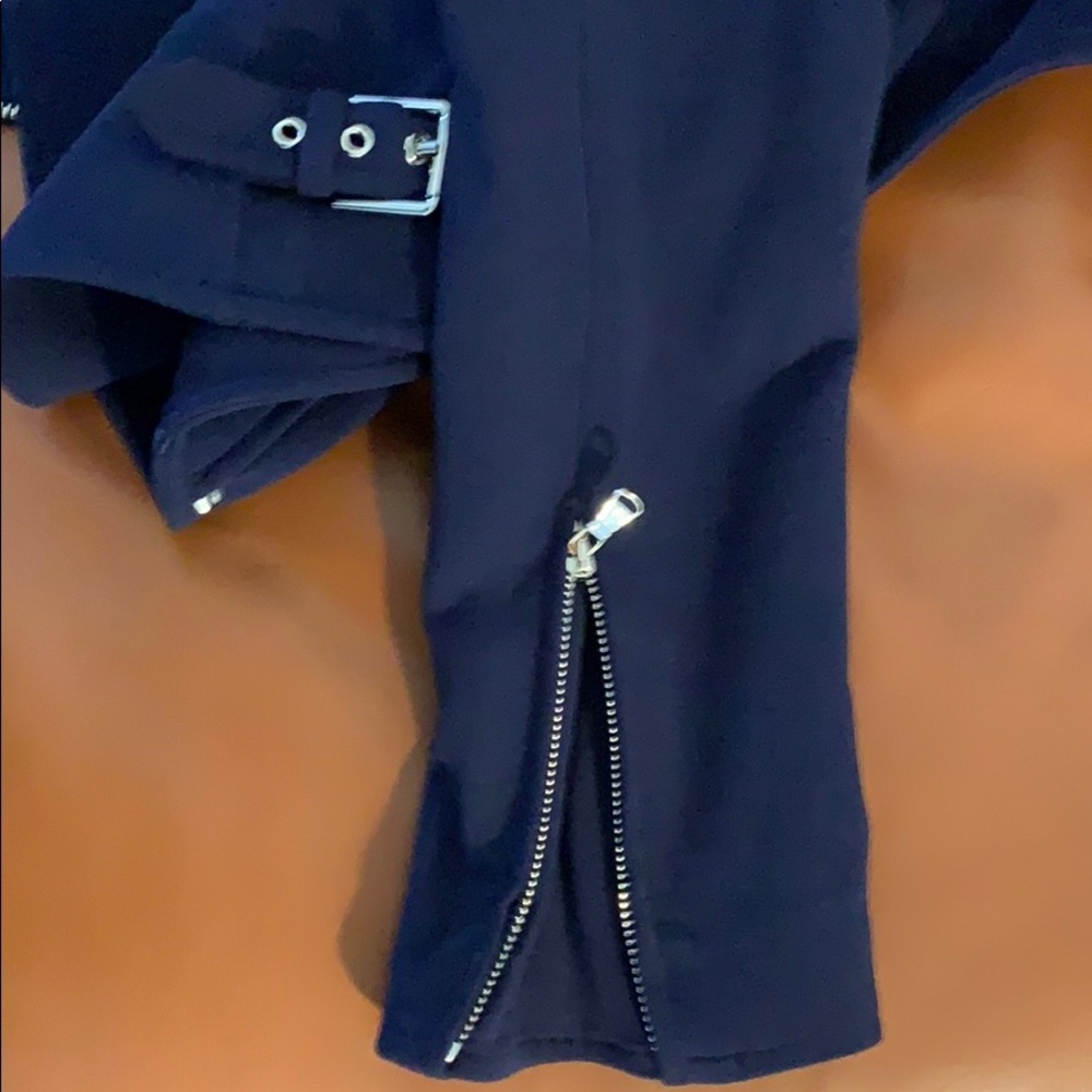Ralph Lauren navy black label sz 10 crepe motto - Picture 7 of 7
